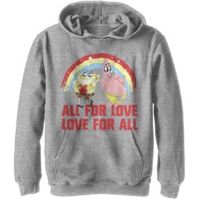 Nickelodeon Kids' Spongebob Squarepants All for Love Youth Pullover Hoodie