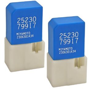 25230-79917 4 Pin Relay (Pack of 2) - Compatible with Nissan Pathfinder, Versa, Maxima, and Infiniti
