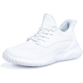 Akk White Sneakers for Women Walking Shoes Comfortable Lightweight Womens Work Casual Tennis Shoes for Gym 8 US White