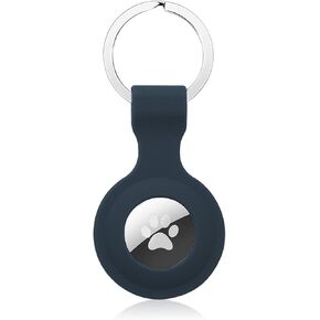 حافظة Apple Airtags، حافظة سلسلة مفاتيح AirTags مع حلقة مفاتيح مضادة للفقد، حافظة سيليكون واقية لجهاز Apple AirTag 2021 Finder لملحقات حامل تعقب العلامات الهوائية