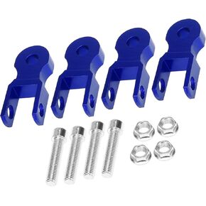 2 Pair 5cm Motorcycle Shock Absorber Height Extension Universal Rear Shock Absorber Riser Height Extender Blue Auto Replacement Parts