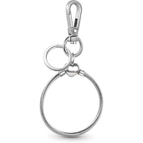 GNOCE Versatile Charm Holder & Key Chain Stainless Steel Charms Bracelet Gift For Women Wife