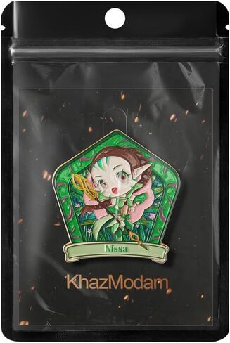 MTG Elf Planeswalker Nissa Revane Game Cartoon Pin Badge Card Board Game Brooch Men's Accessories in Saudi Arabia