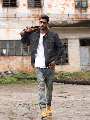 TACVASEN Men's Jackets Military Jackets Cargo Jackets Working Jackets with Multi Pockets in Saudi Arabia