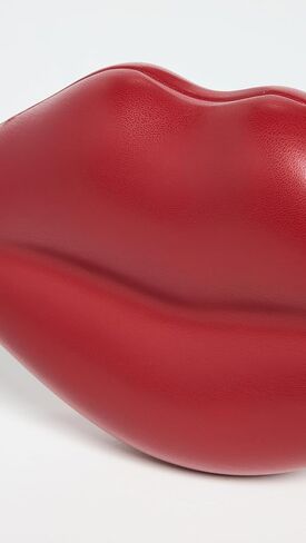 SIMONMILLER Women's Vegan Leather Lip Clutch in Kuwait