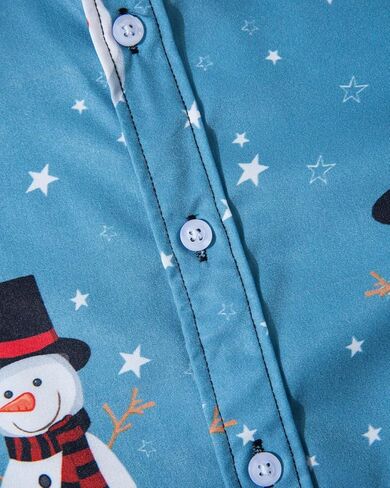 قميص عيد الميلاد الرجالي من TUNEVUSE قمصان عيد الميلاد القبيحة سانتا كلوز مطبوعة بأكمام قصيرة ومضحكة غير رسمية من هاواي لعيد الميلاد in Kuwait