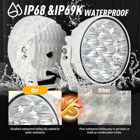BIGLION.X 2 قطعة 7 بوصة أضواء قارب بيضاء 210 وات 32000 لومن فائقة السطوع على الطرق الوعرة أضواء القيادة سقف ضوء بار ضوء بحري للشاحنات والقوارب البحرية in Kuwait