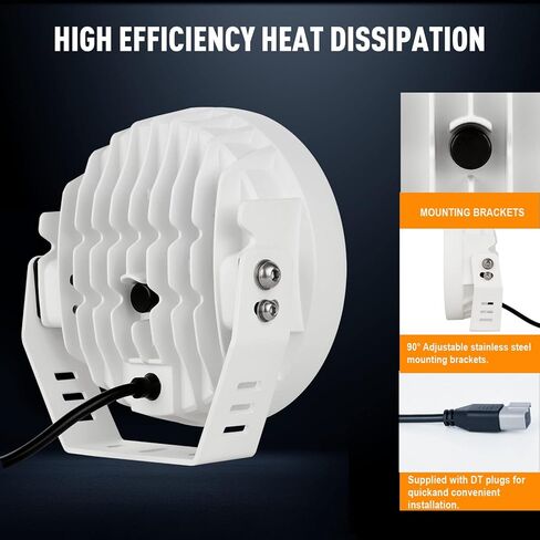 BIGLION.X 2 قطعة 7 بوصة أضواء قارب بيضاء 210 وات 32000 لومن فائقة السطوع على الطرق الوعرة أضواء القيادة سقف ضوء بار ضوء بحري للشاحنات والقوارب البحرية in Kuwait