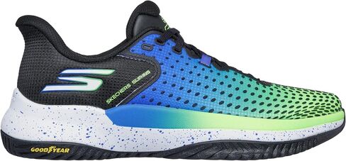 Skechers Men's Viper Court Elite (Black/Blue, 12) in Saudi Arabia