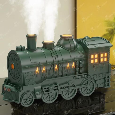 Diffuserlove Essential Oil Diffuser 300ML Train Cool Mist Humidifier Quiet Aromatherapy Diffuser with Night Light for Bedroom Desk in Kuwait