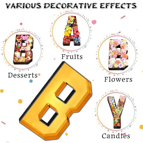 Paready Fillable Cardboard Letters ONE, 13.78'' Tray Charcuterie Board Letters ONE, White Letter Trays for Food Candy Cupcake Container Box for Boys Girls 1st Birthday Baby Shower Party Decoration in Kuwait