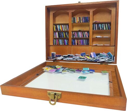 Anti Anxiety Bookshelf for Adults Contains 300 Not Repeated Mini Brands Books with Book Spinal, Mini Library Shake Away Your Anxiety Miniature Bookshelf for Book Lover, Home Decor Aesthetic in Saudi Arabia