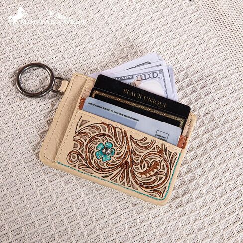 Montana West Embroidered Floral Cut-out Top Handle Bag with Card Holder Set in Kuwait