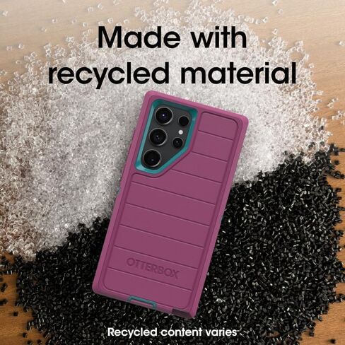 OtterBox Samsung Galaxy S24 Ultra (فقط) - حافظة سلسلة Defender - Mountain Majesty (أرجواني) - حافظة فقط - بدون شاشة - متينة ومتينة - مع حماية للمنافذ - حماية دفاعية ميكروبية in Saudi Arabia