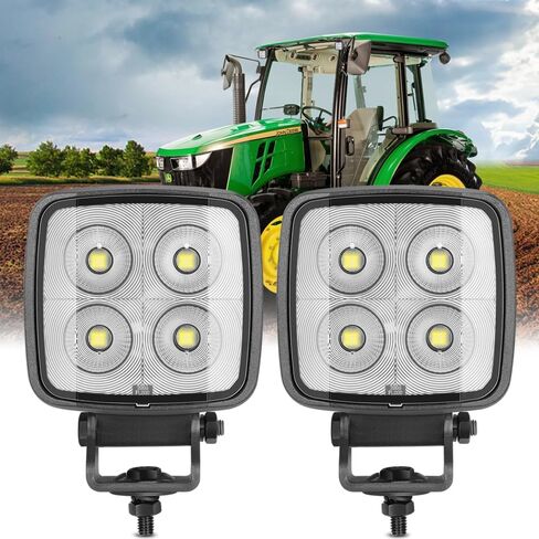 Round LED Pod Lights LED Flood Off Road Lights 12V 24V Waterproof LED Work Light Pods for Truck Tractor UTV ATV Golf Cart Excavator Bulldozer Motorcycle in Saudi Arabia