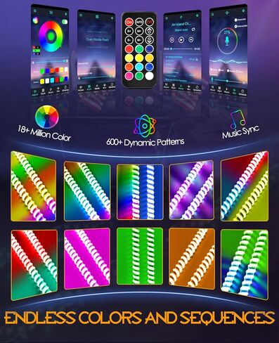 Nirider 4ft LED سوط ضوء التطبيق والتحكم عن بعد COB دوامة العلم القطب RGB مطاردة ضوء هوائي LED مضاء سوط لSXS، UTV، ATV، RZR، Can Am، Dune Buggy، شاحنة in Kuwait