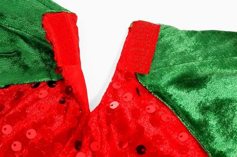 Elf Costume for Girls Kids Christmas Elf Santa's Dress Outfit in Saudi Arabia