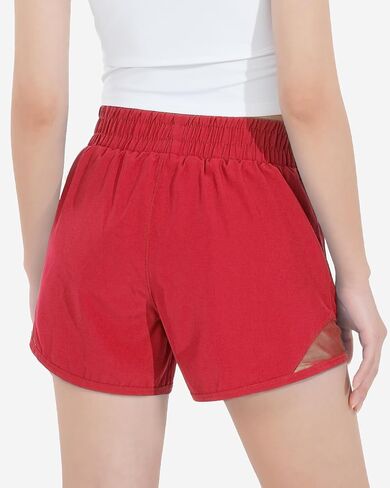 HASMES Girls Athletic Shorts with Zip Pockets Lightweight Running Soccer Shorts for Kids 5-14Y in Saudi Arabia