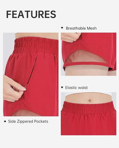 HASMES Girls Athletic Shorts with Zip Pockets Lightweight Running Soccer Shorts for Kids 5-14Y in Saudi Arabia