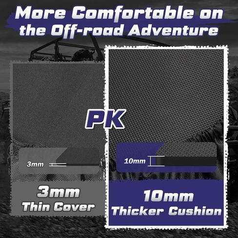 غطاء مقعد Cartist UTV لأغطية مقاعد Polaris Ranger المتوافقة مع Polaris Ranger XP 1000 2018-2023، Polaris Ranger 1000 2020-2023، Polaris Ranger 1000 xp Accessories 1680D Oxford Fabric in Kuwait