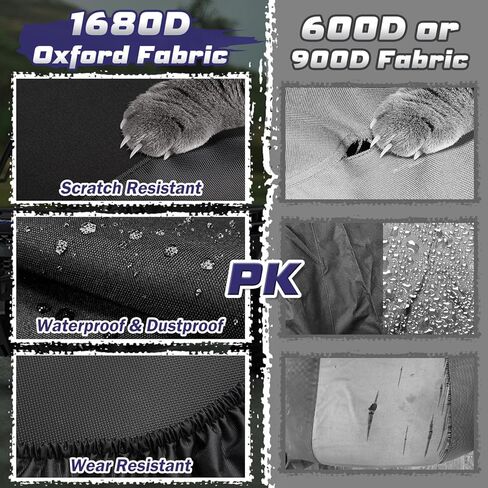 غطاء مقعد Cartist UTV لأغطية مقاعد Polaris Ranger المتوافقة مع Polaris Ranger XP 1000 2018-2023، Polaris Ranger 1000 2020-2023، Polaris Ranger 1000 xp Accessories 1680D Oxford Fabric in Kuwait