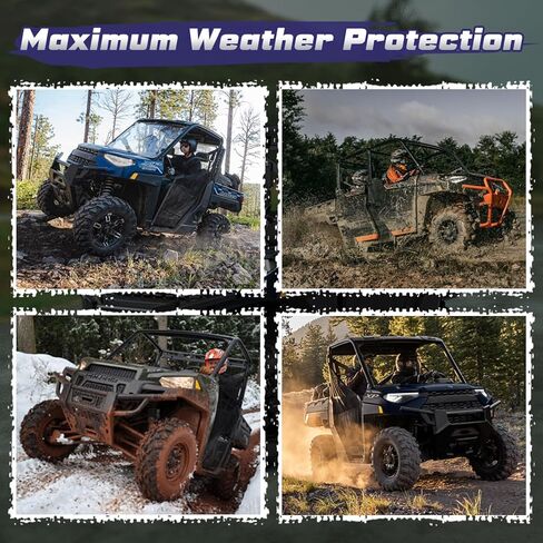 غطاء مقعد Cartist UTV لأغطية مقاعد Polaris Ranger المتوافقة مع Polaris Ranger XP 1000 2018-2023، Polaris Ranger 1000 2020-2023، Polaris Ranger 1000 xp Accessories 1680D Oxford Fabric in Kuwait