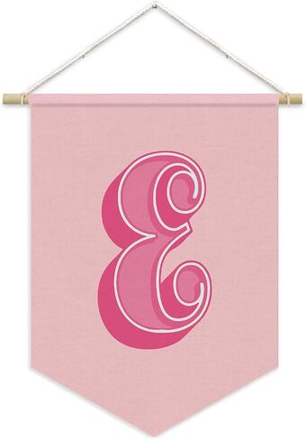 Monogrammed Gifts,Dorm Decor for College Girl Boy，Vintage Room Decor,Personalized Initial Letter M Banner,Initial Gifts，Pennant Banner Wall Hanging for Nursery Baby Room Bedroom Playroom 15"L x 11"W in Saudi Arabia