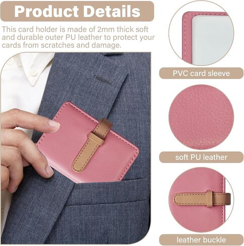 PU Leather Credit Card Holder with 26 Card Slots - Book Style - Size 4.2L X 3 X 0.7 Inches in Saudi Arabia