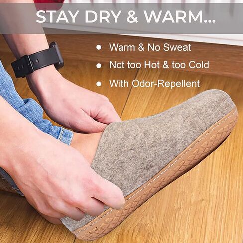 Natural Grey Handmade Wool Clogs Unisex Slip-on Slippers, Women Gray Comfy Slip-on Room Slippers, Unisex Sheep wool slip on home shoes Gift in Saudi Arabia