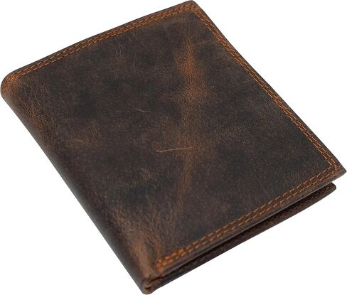 MARSHAL RFID Blocking Bifold Hipster Credit Card Wallet Premium Lambskin Leather (Vintage) in Kuwait
