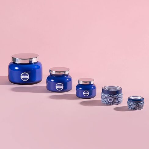 Capri Blue Volcano Scented Mini Tin Candle - Printed Mini Tin Jar Candle - Luxury Candles for Home Scented with Tropical Fruit & Sugared Citrus - Soy Candle Wax Blend - White Candle (3 oz) in Kuwait
