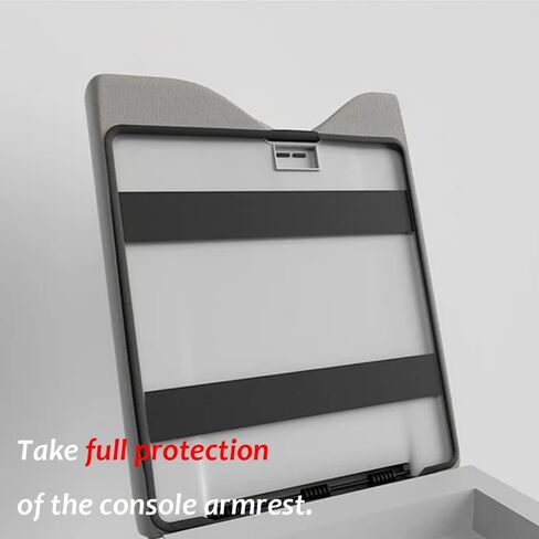 DEYTOP Center Console Cover for Ford F150 2015-2024 Accessories WITH 40/20/40 Jump Seat ONLY Console Armrest Cover for Ford F250 F350 F450 F550 2017-2024 Accessories Anti-scratch Leather Armret (Gray) in Kuwait