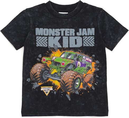 Monster Jam Vintage Wash Matching Family T-Shirt Toddler to Adult Grave Digger in Saudi Arabia