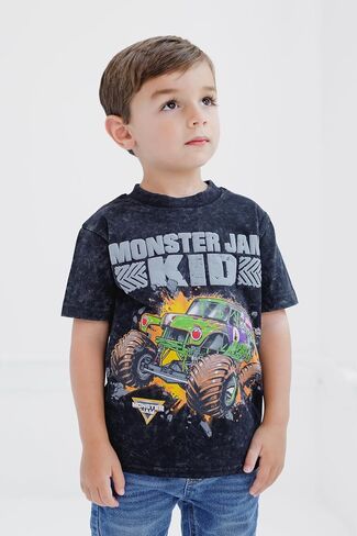 Monster Jam Vintage Wash Matching Family T-Shirt Toddler to Adult Grave Digger in Saudi Arabia