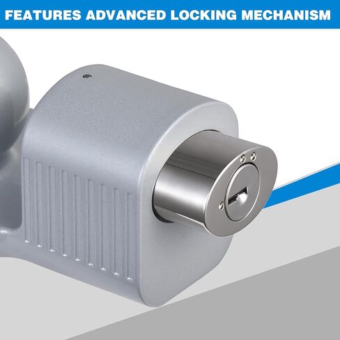 TOPSHINE Trailer Hitch Lock Anti-Theft, Fits 1-7/8", 2", and 2-5/16" Trailer Couplers (Black) in Kuwait