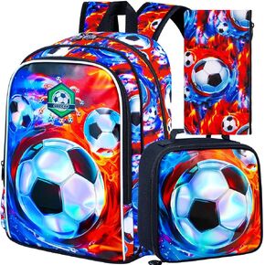 Cars backpack, 16" Boys Kids Bookbag with Lunch Box, 3Pcs Car School Backpacks for Elementary Preschool Kindergarten (Black)