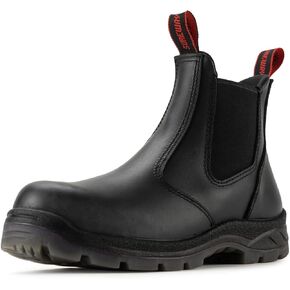 SUREWAY Men's Slip On Work Boots for Men,Upgraded Slip/Water Resistant,Static Dissipative,Fire Station Mechanic Work Boots/Shoes