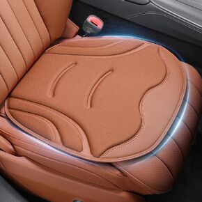 HOLDCY 2Pcs Car Seat Cushion – Ergonomic Comfort, Breathable Material, and Universal Fit, Anti-Slip Bottom for Secure Fit – Ideal for Cars, Office Chairs, and Long-Haul Trucks (Brown)