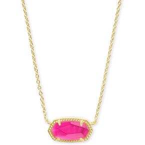 Gold azalea illusion Pendant Necklace for Women，Fashion Jewelry, 14k Gold-Plated kendra-scott Elisa