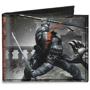 Buckle-Down Canvas Bi-fold Wallet-Deathstroke Arkham Origins Action Po