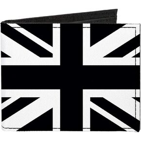 Buckle-Down Men's Standard Canvas Bifold Wallet United Kingdom, 4.0" x 3.5"