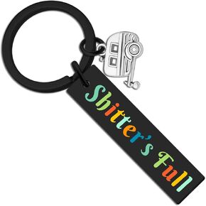 Shtter's Full Funny Keychain Gifts Happy Travel RV Camper Accessories Travel Gifts for Women Men Camper Accessories