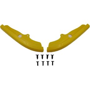 2PCS Front Bumper Lip Splitter Protector Compatible with 2015-2021 Dodge Challenger Scat Pack 2019-2021 R/T GT (Red)