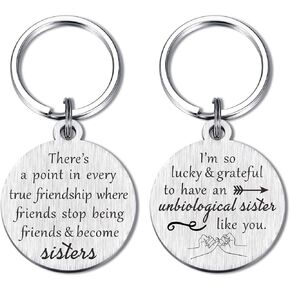Cute Friendship Gifts for Women Girls, Best Friends Keychain Set, Birthday Gifts for BFF, Graduation Gift for Her