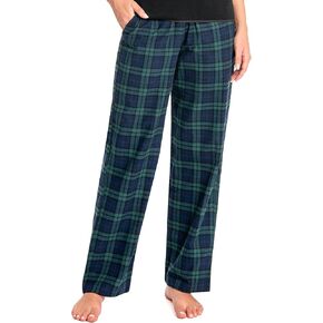 Nutria المرأة الفانيلا بيجامة السراويل منقوشة القطن لينة ناعم PJ قيعان صالة دافئة النوم الشتاء ملابس خاصة مع جيوب D06 in Kuwait