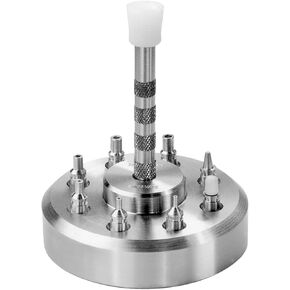 Bergeon 5378 Clock Hands Point Tool with 8 Press Stamps and Press Stamp Holder Brooch
