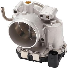 Throttle Body Assembly, 68mm Throttle Body Actuator No.07K133062A for Volkswagen Jetta Beetle Rabbit Golf Passat Model 2.5L Aluminum Alloy Black, 1 Pc