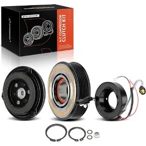 A-Premium Air Conditioner AC Compressor Clutch Kit Compatible with Jaguar E-Pace F-Pace F-Type XE XJ & Land Rover Range Rover 2013-2022, Range Rover Sport, Discovery, Discovery Sport, LR4, Defender 90