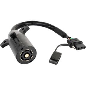 7 Way Blade to 4 Way Flat Trailer Connector Single-Function Wiring Adapter, 7 pin to 4 pin Trailer Adapter