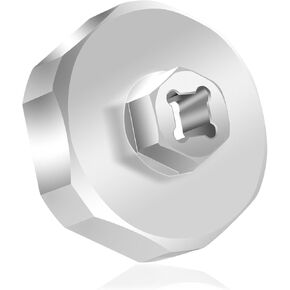 Stainless Steel Trailer Axle Hub Oil Bath Cap Wrench Compatible with Dexter 9K 10K General Duty Axle Fits Drum Number 8-415 (After July 2009), 8-430 (After April 2013)